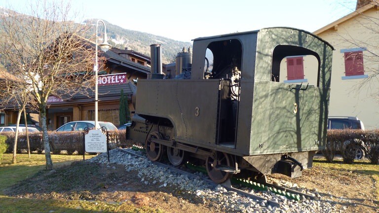 Denkmal der Tramway du Mont-Blanc