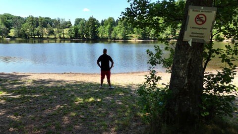 Badeverbot am Schlüchtsee in Grafenhausen
