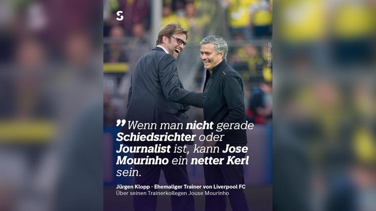Zitat: Wenn man nicht gerade Schiedsrichter oder Journalist ist, kann Jose Mourinho ein netter Kerl sein.