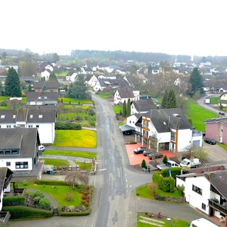 Die Steimeler Straße in Fluterschen