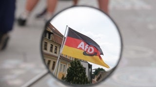 AfD-Spitzenkandidat Siegmund für die Landtagswahl in Sachsen-Anhalt ist auf Wahlkampftour durch das Bundesland.