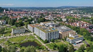 Blick auf das St. Elisabethen-Klinikum in Ravensburg.