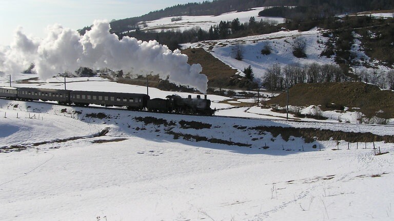 Winterdampf im Jura.
