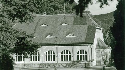 Großes altes Gebäude in der Natur – das ehemalige Hotel „Kyburg“