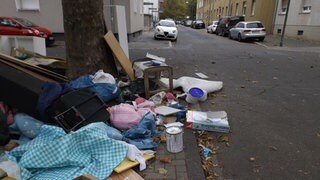 Mehr Müll in Ludwigshafen-Hemshof.