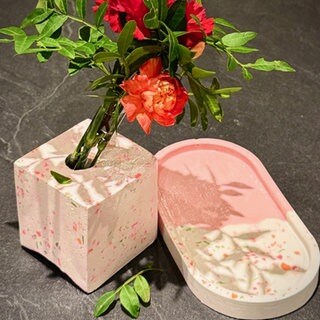 Terrazzo-Vase
