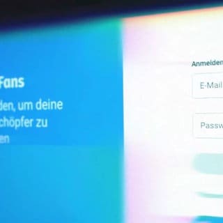 Loginmaske der Erotik-Plattform Only-Fans