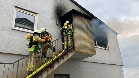 Feuer in der Heilbronner Hoover-Siedlung: Bei dem Brand entstand ein Schaden von rund 100.000 Euro. 