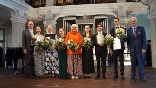 Die Gewinner des Bruno-Frey-Musikpreises 2025 in Ochsenhausen.
