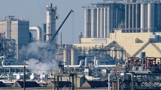 Industrieanlagen des BASF Stammwerks in Ludwigshafen