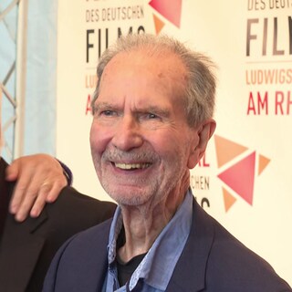 Regisseur Edgar Reitz auf dem Filmfestival in Ludwigshafen. Er ist dort mit dem Ehrenpreis ausgezeichnet worden.
