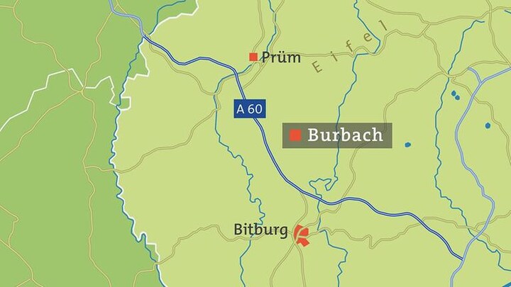 Karte von Burbach