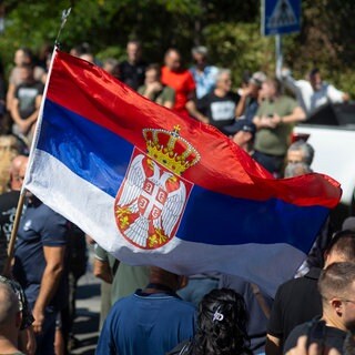 Beerdigung des verurteilten Kriegsverbrechers Mladić in Belgrad, Serbien
