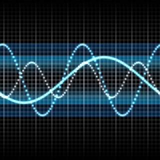 Eine abstrakte Sound-Welle