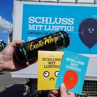 Luftballons und Kapseln mit der Partydroge Lachgas. Ab dem 12. April kommt das Verbot.
