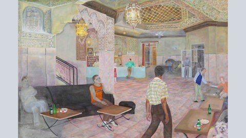 Katharina Wulff, Grand Hotel Tazi, 2016, Öl auf Leinwand