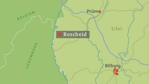 Roscheid Straßenkarte