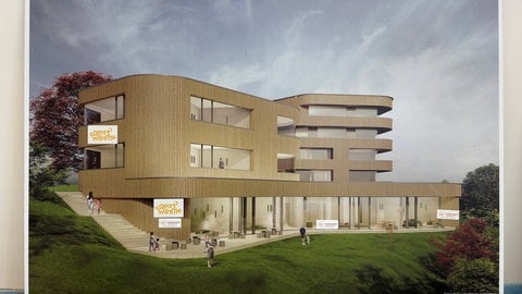 Das Kinderhospiz, wie es fertig gebaut aussehen soll.