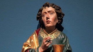 Skulptur aus einem verlorenen Altar, Johannes Evangelist, Michael Zeynsler, nach 1515