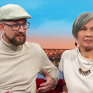Fotograf Sven Nieder und seine Frau Laali Lyberth.