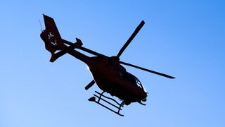 Ein Rettungshubschrauber der Luftrettung.