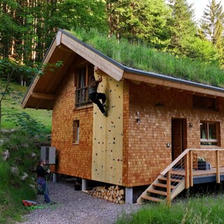 Kletter-Chalet auf dem Hilserhof.