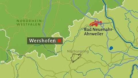 Karte von Wershofen