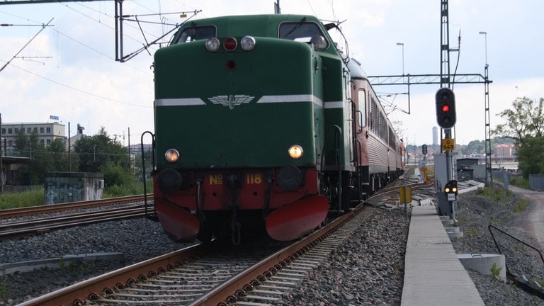 Mit der Diesellok verabschieden wir uns.....