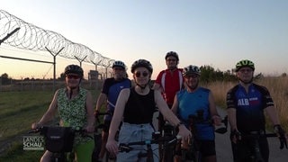 Eine Gruppe Radfahrer