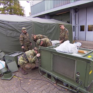 Bundeswehr-Sanitäter üben Ernstfall