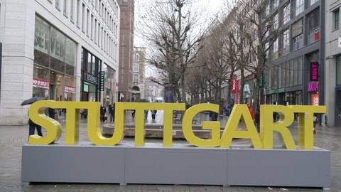 Debatte um Stuttgart-Sign: In der Stuttgarter Königstraße gibt es bereits einen Stuttgart-Schriftzug. 