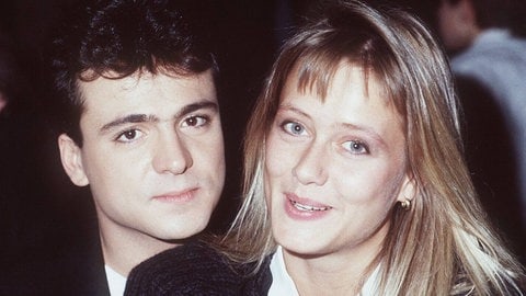 Nino de Angelo mit Ehefrau Judith im Dezember 1986