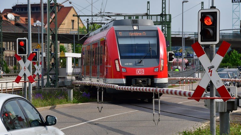 Die S-Bahnstrecke ab Wendlingen nach Kirchheim