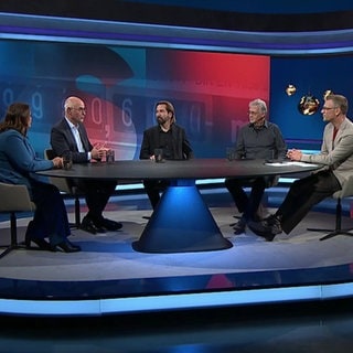 Moderator Florian Weber und seine Gäste