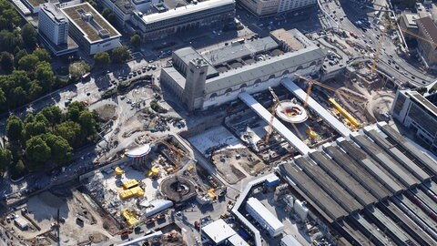 S21-Baustelle von oben
