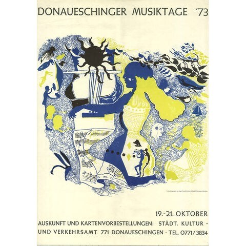 Donaueschinger Musiktage - Plakate 1973 - Jorge Castillo