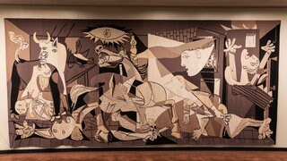 Picassos Guernica-Wandteppich bei den Vereinten Nationen