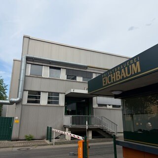 Zufahrt zur Mannheimer Eichbaum-Brauerei 
