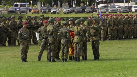 Bundeswehrsoldaten der Fallschirmjäger in Zweibrücken