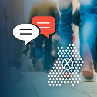 Umriss des Bundeslandes BW und Sprechblasen. Welche Themen beschäftigen Sie vor der Landtagswahl 2026?