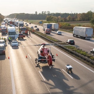 Unfall auf der A5 bei Rastatt