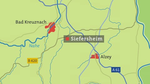 Karte von Siefersheim