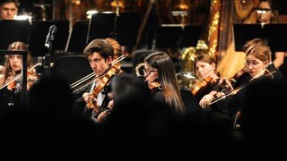 Das Jugendsinfonieorchester der Ukraine bei einem Konzert in Moers