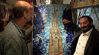 Gestohlenes Bild vom Freiburger Münster wird von ehrlichem Käufer an den Künstler zurückgegeben