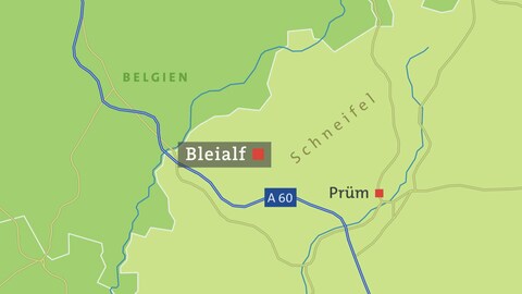 Karte von Bleialf