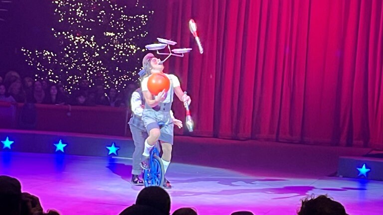 Clown Chistirrin beim Weltweihnachtscircus 2024