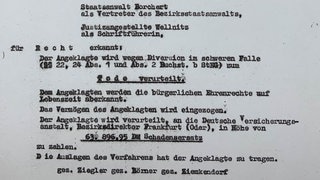 Walter Praedel wird zum Tode verurteilt
