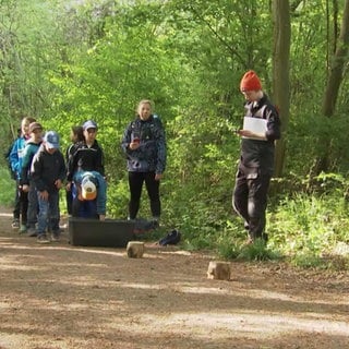 Kinder bei den Waldjugendspielen