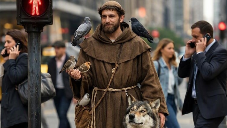Franz von Assisi (KI generiert)