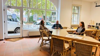 Am Musikerplatz in Kaiserslautern: Der Verein "Vielfalter" veranstaltet hier zukünftig interkulturelle Treffen, Workshops und Kochabende.
